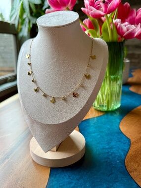 18k Butterfly Necklace